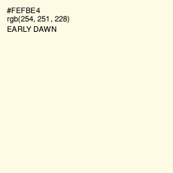 #FEFBE4 - Early Dawn Color Image